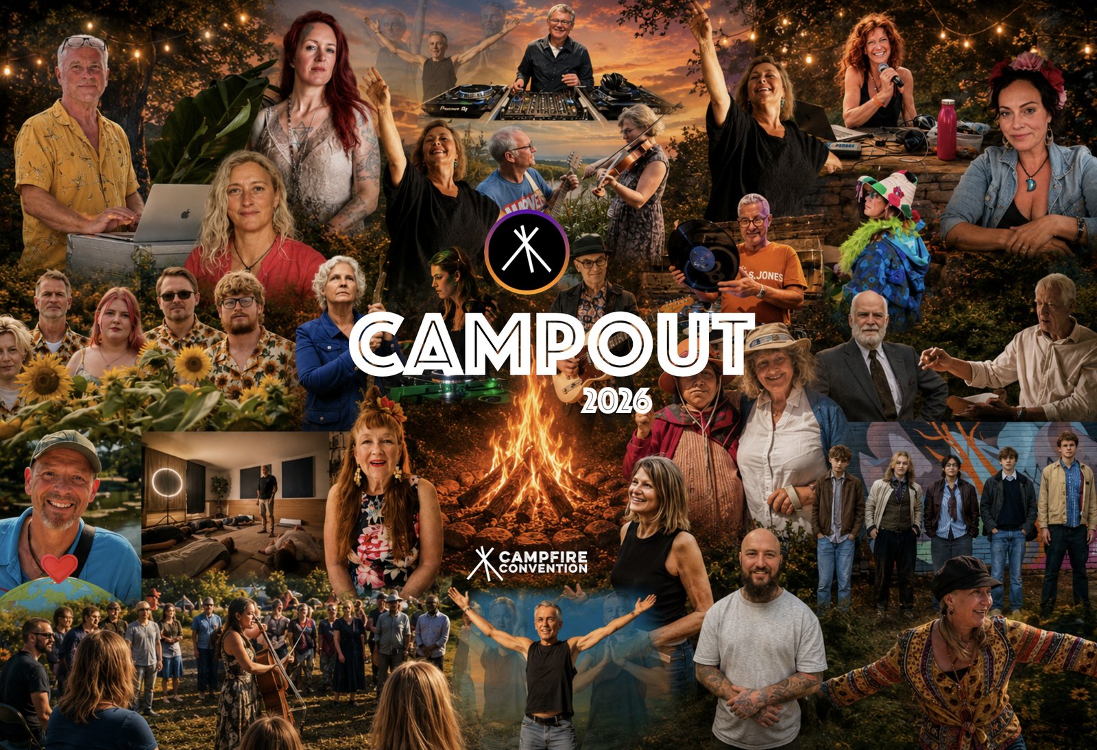 Campout 2026 contributors collage